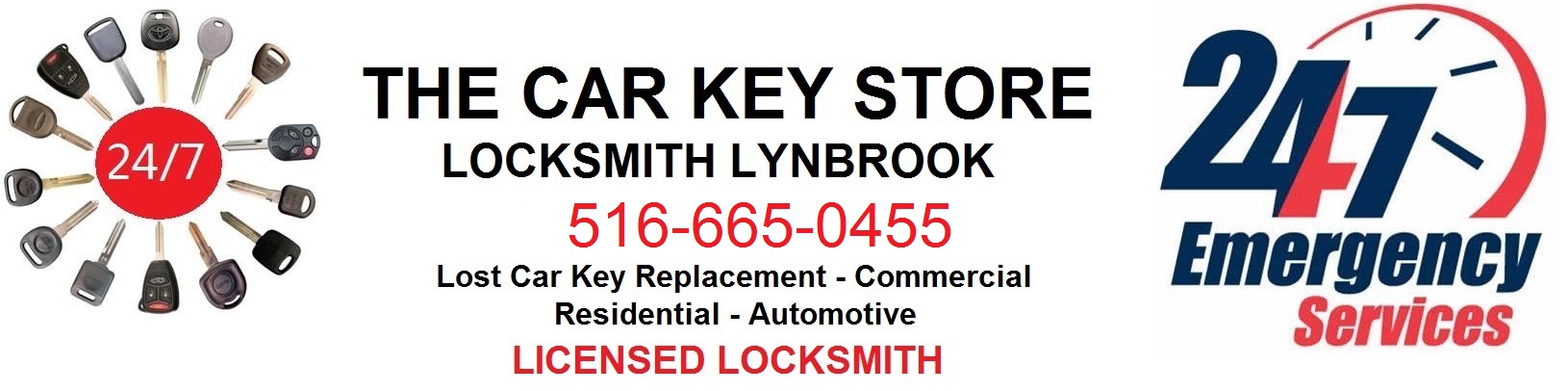 Lynbrook / Malverne Locksmith 516-665-0455 , Rockville Centre 24 Hour NY Replacement Lost Car Key 